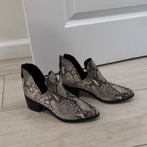 Snakeskin Ankle Boots